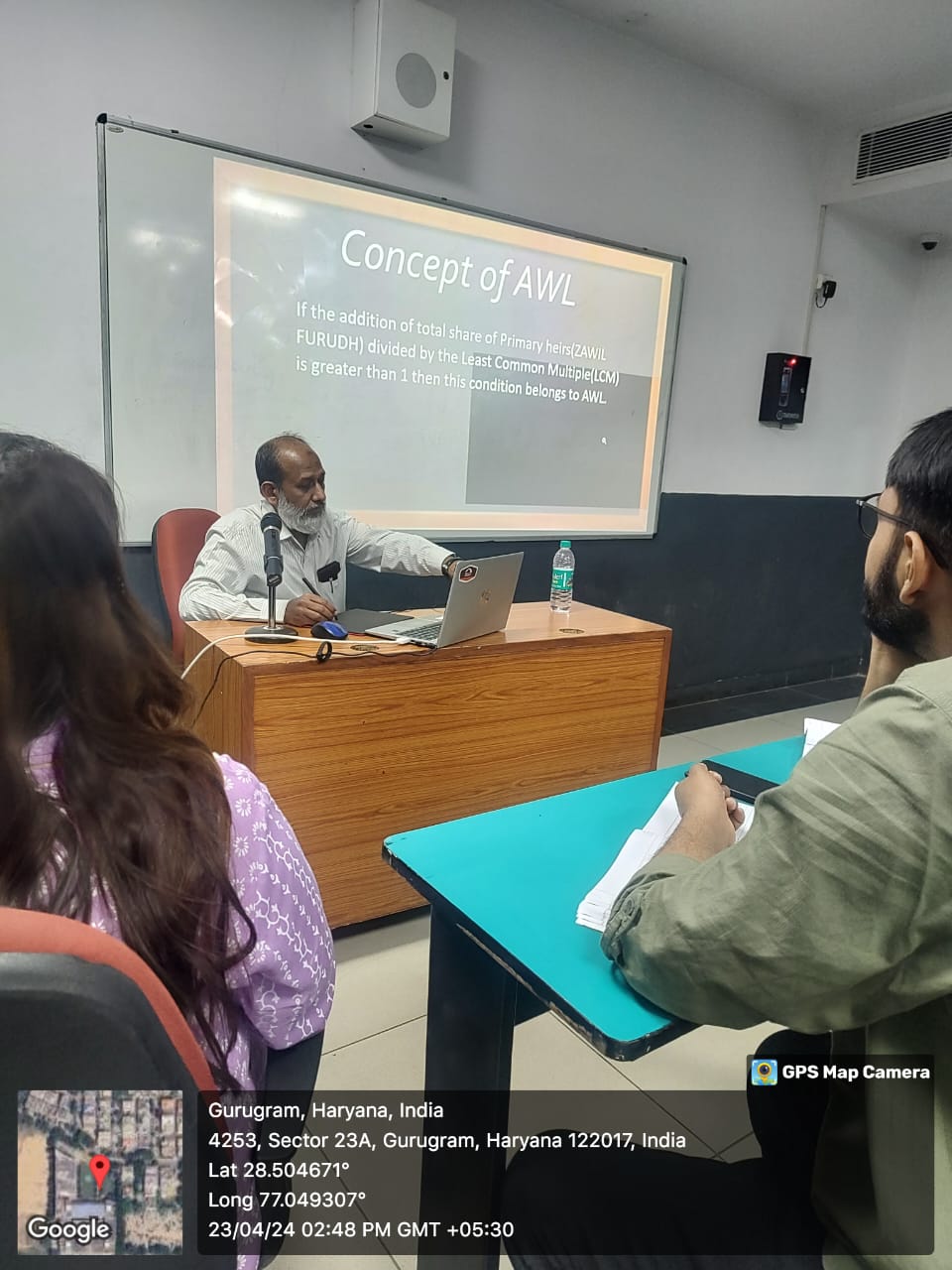 2 Days Lecture on MUSLIM SUCCESSION LAWS in The Northcap University, Gurgaon